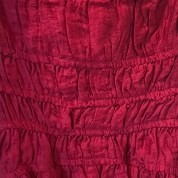 Aqua pink Ruffled Smocked Maxi Sundress - Picture 4 of 5